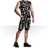 فروش ویژه ست رکابی و شلوارک طرح Louis Vuitton