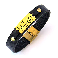 فروش ویژه دستبند چرم طرح این نیز بگذرد