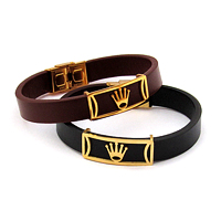 فروش ویژه دستبند چرم طرح رولکس