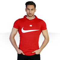 فروش ویژه تی شرت کلاه دار Nike طرح Red