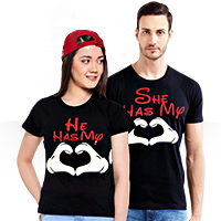 فروش ویژه ست تی شرت مردانه و زنانه Romantic