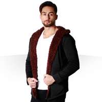 فروش ویژه هودی خزدار مردانه Woolen