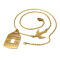 فروش ویژه گردنبند مرغ آمین طرح Golden