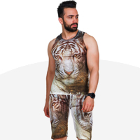 فروش ویژه ست رکابی و شلوارک مردانه Tiger