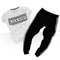 فروش ویژه ست تی شرت و شلوار Black White